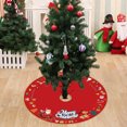 thumbnail image 4 of 30 Inch Christmas Tree Skirt with Festive Red and Green Plaid Design, Decorative Tree Mat for Holiday Home Decor, Xmas Party Supplies, and Ornament Display, 4 of 5