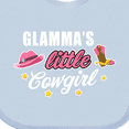 thumbnail image 4 of Inktastic Glamma's Little Cowgirl with Cowgirl Hat and Boots Girls Baby Bib, 4 of 4