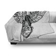 thumbnail image 3 of Vintage Soft Flannel Fleece Throw Blanket, Italian Rome Heraldry Eagle Pattern European Empire Heritage Culture Print, Cozy Plush for Indoor and Outdoor Use, 50" x 70", Black White, by Ambesonne, 3 of 6