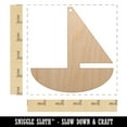 thumbnail image 2 of Sail Boat Solid Wood Holiday Christmas Tree Ornament Unfinished DIY Pre-Drilled Craft, 2 of 7