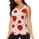 thumbnail image 1 of Fotbe Red Ladybug Blusas Sin Mangas para Mujer – Estilo Casual, Corte Suelto, Slim-Fit, Cuello Redondo Deportivo, Tops de Verano para Gimnasio y Yoga-Medium, 1 of 7