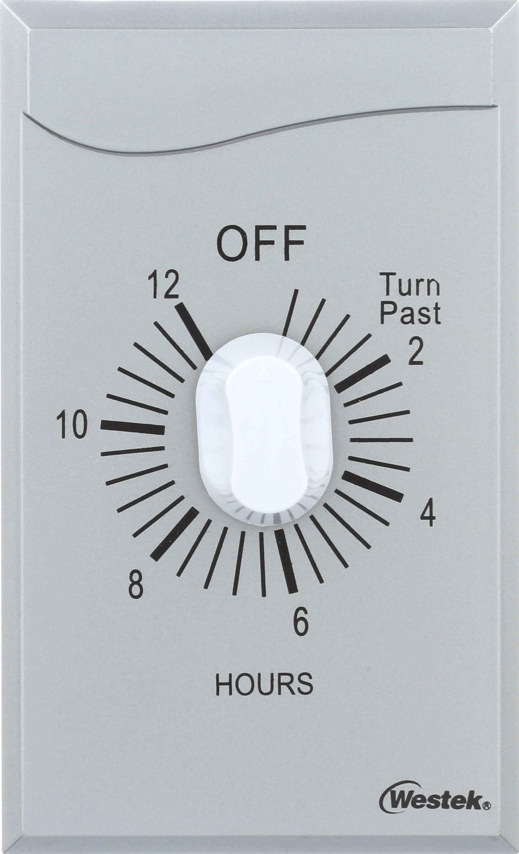 Westek TMSW12HS Indoor Wire-In Spring Wound Countdown Timer, Stainless, 12 Hour