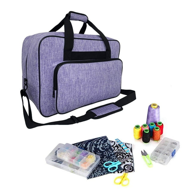 ziyahi Sac de Rangement pour Machine à Coudre Premium Housses Nylon Sac Manuel Étudiant Maison Violet