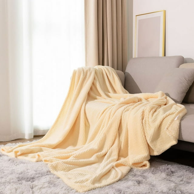 Chmadoxn Couverture Jetée, Couverture Jetée pour Canapé Débarbouillette Couverture en Molleton pour Sofa, Couverture Douce et Confortable et Couverture de Sofa Couverture Couverture