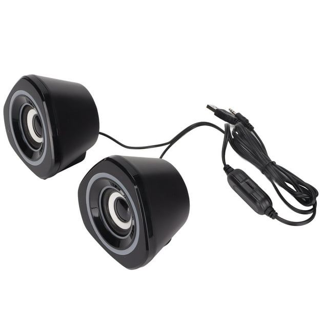 USB Powered Speakers,Computer Speakers Small USB Wired Speakerfor PC Wired Desktop Speakers Streamlined Design