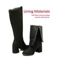 thumbnail image 3 of Women's Extra Wide Calf Knee High Boots True Wide Width Chunky Heeled Boot Comfortable Plus Size Tall Long Gogo Boots for Women., 3 of 7