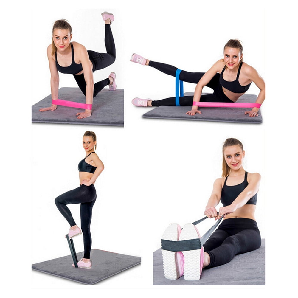 3PC Resistance Band Loop Yoga Pilates Home GYM Fitness Exercise Workout Training 