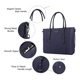 thumbnail image 4 of Bolsa MOSISO para portátil, piel sintética, impermeable, 15-16 pulgadas, 4 of 6