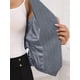 thumbnail image 5 of Chaleco de mujer sin mangas con cuello en V, botones, a rayas, tendencia, atuendos casuales XL gris, 5 of 6