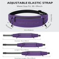 thumbnail image 5 of WATERFLY Unisex Adjustable Sports Jogging Fitness Nylon Running Waist Belt Band,Purple, 5 of 8