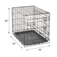 Paws & Pals Wire Dog Crate with Tray (24inch) (Small)