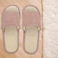 thumbnail image 2 of 4 Pairs Hotel Spa Guest Slippers Portable Slippers for Travel Business Trips, 2 of 6