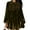 Army Green, variant on Women's Velvet Dress Long Sleeve Round Neck Solid Color Gold Velvet Slim Fit Midi Dress for Spring Fall Casual Office Wear,Army Green,L