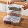 thumbnail image 4 of 4 piezas Caja de almacenamiento sellado de plástico Caja de almacenamiento de grano hermético contenedores de almacenamiento de alimentos, 4 of 6