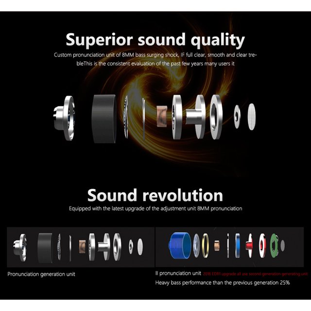 QKZ CK9 Earphone Dual Moving Coil In-ear Headset Moving Coil In-ear Heavy Bass Stereo In-line Control 3.5mm Wired Headphone Earbuds