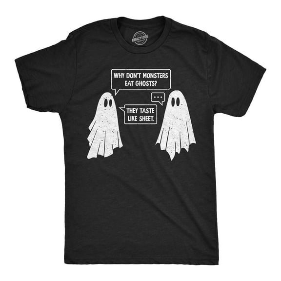 Mens Funny T Shirts Ghost Joke Sarcastic Halloween Bedsheet Ghosts Graphic Novelty Tee for Men Graphic Tees