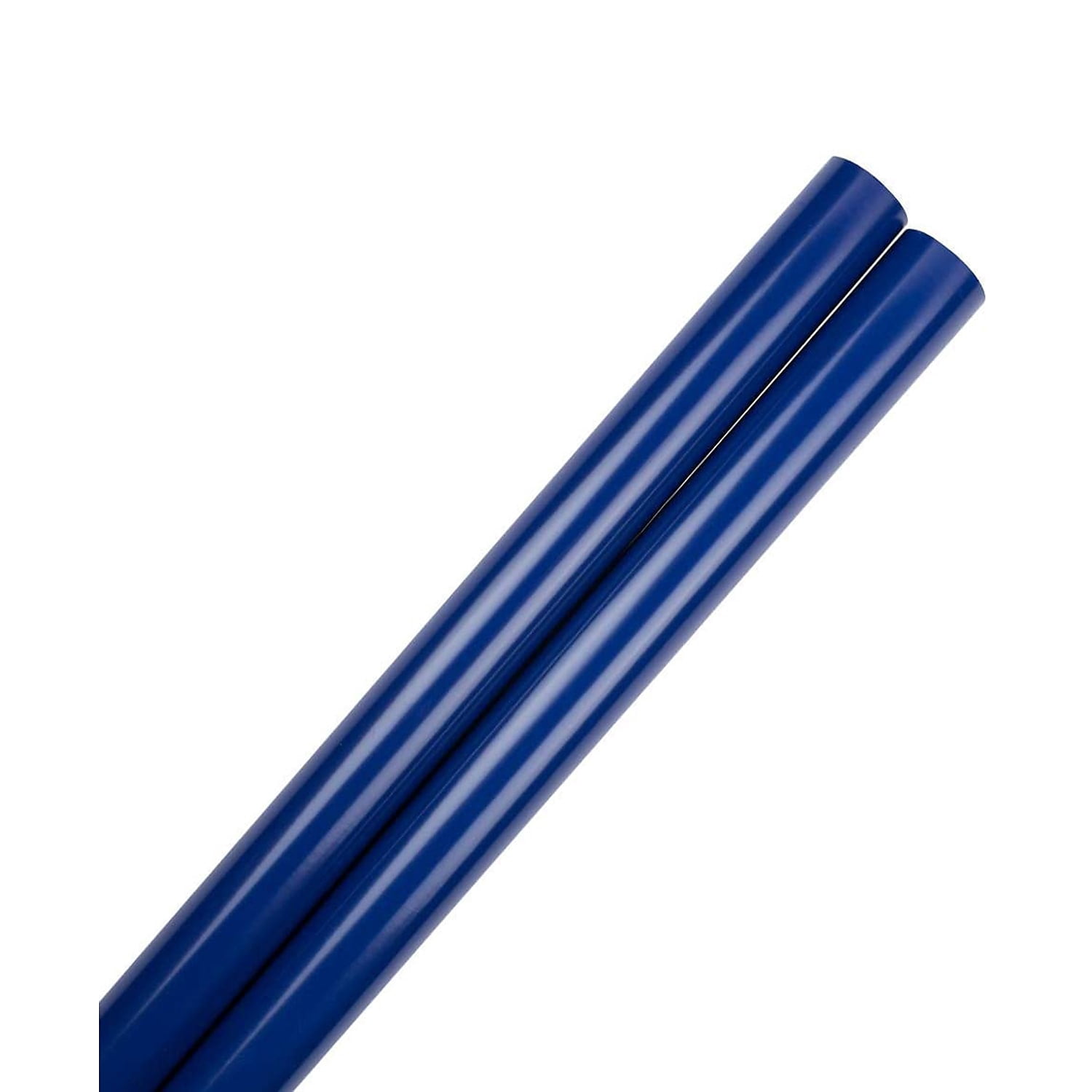 JAM Paper Royal Blue Glossy Wrapping Paper, All Occasion, 25 sq ft, 2/Pack