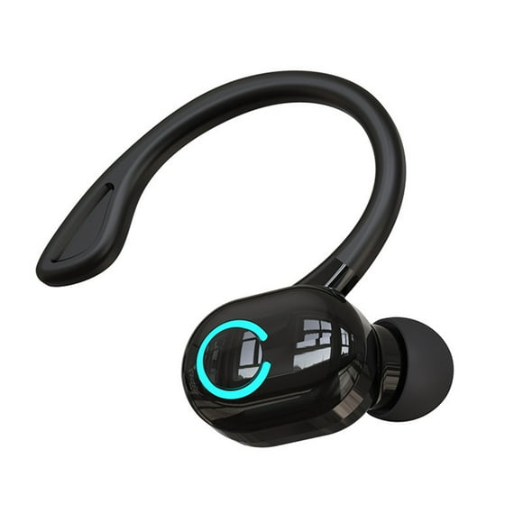 HOT! S10 Earphone Wireless Bluetooth 5.2 Ear-Mounted HIFI Stereo Voice Control Earphones IPX with Microphone,Black