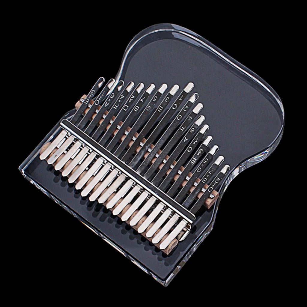 Yihuala Cloud Shape Kalimba Professional 17 Keys Thumb Piano Transparent Acrylic Finger Piano for Beginners