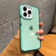 thumbnail image 2 of for iPhone 15 Pro Max Phone Case 6.7 inch, Aesthetic Trendy for Women Girls, Shockproof Transparent Soft TPU Green, 2 of 11