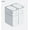 White-2pc, variant on Joybos Bathroom Trash Can with Lid, 3.8 Gallon Slim Garbage Can, Small Plastic Trash Bin, Narrow Motion Sensor Wastebasket,White