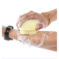 thumbnail image 4 of Cepillo de baño de silicona para el cuerpo, exfoliante, ducha, masajeador de cerdas suaves con dispensador de jabón de relleno para masaje de lavado corporal Xemadio HMJM131-2, 4 of 5
