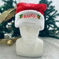 thumbnail image 5 of Kumdkd Personalized Family Santa Hats - Embroidered Christmas Hats for Adults & Kids, Red Party Decor, Reusable Holiday Gift (12.5x15.3in), 5 of 6