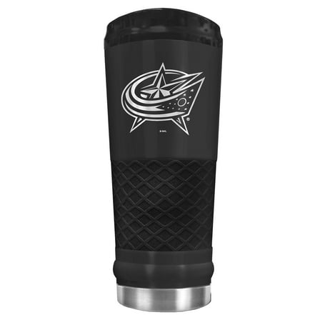 Black Columbus Blue Jackets Stealth Matte 24oz Tumbler