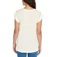 thumbnail image 3 of Buffalo David Bitton Women's Lightweight V-Neck Top, White, Variety (M), 3 of 3