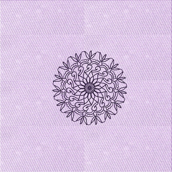 Ahgly Company Machine Washable Indoor Square Transitional Bright Lilac Purple Area Rugs, 7' Square