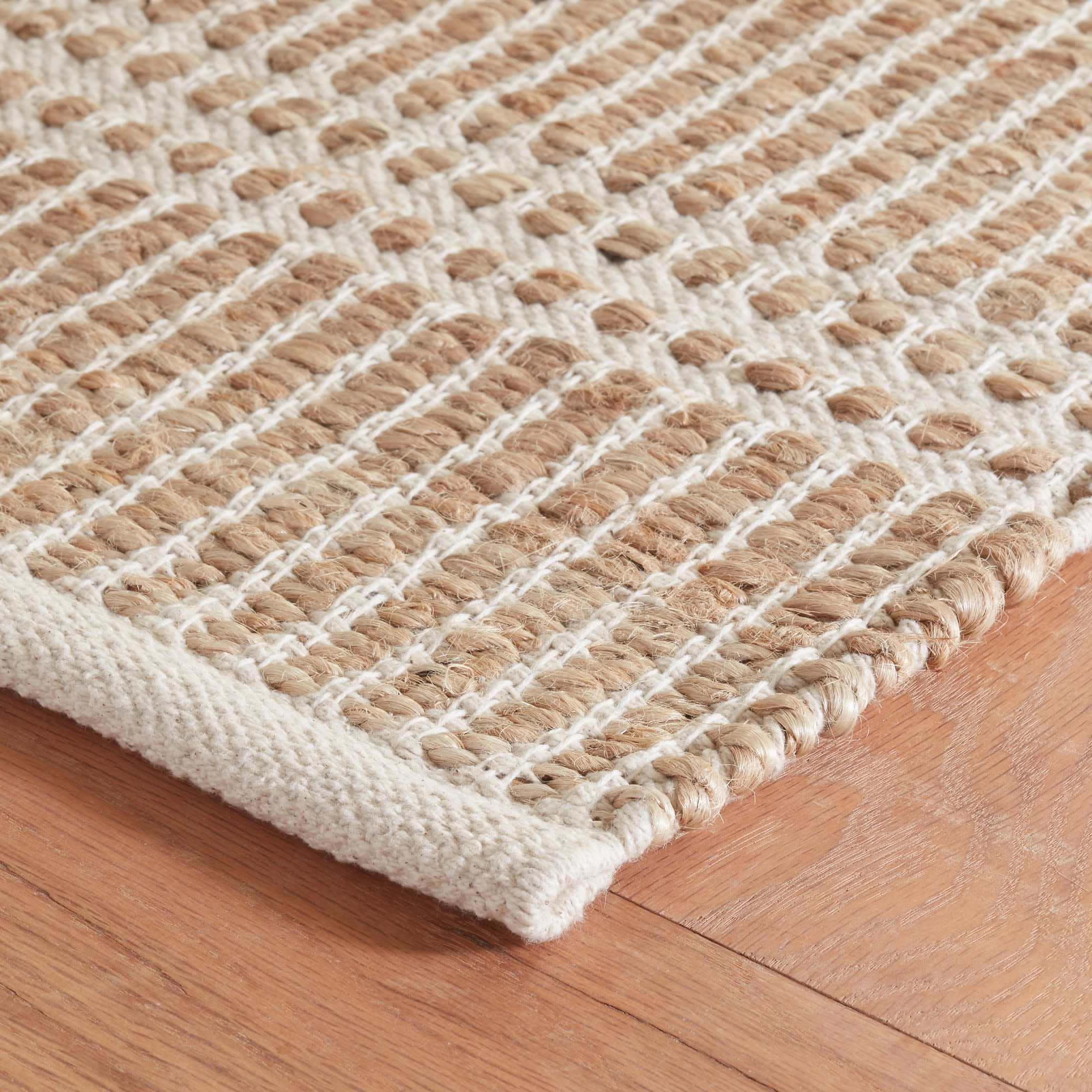 Dash & Albert Arbor Handwoven Jute Rug, 10' x 14', Ivory