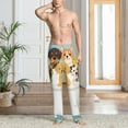 thumbnail image 4 of Salouo Cute Dog In Bathtub Print Pajama Pants for Men, Lounge Pants Elastic Waistband Casual Men's sleepwear Loungewear Sleep Pajama Pant -X-Large, 4 of 7