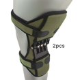 thumbnail image 3 of Powerful Spring Knee Lift Joint Support Breathable Pads for Running Stabilizers Football Mountaineering , Green, 3 of 3