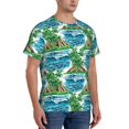 thumbnail image 5 of Rocae Hawaii Palms for Men's Moisture-Wicking Crew Tee - T-Shirt for Sports, Outdoor Activities, and Casual WearLarge, 5 of 9
