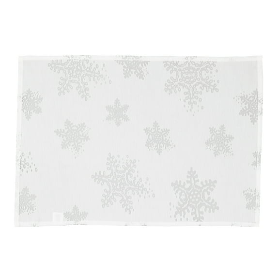 Saro Lifestyle Burnout Snowflake Design Placemat (Set of 4)