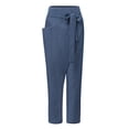 thumbnail image 3 of ZANZEA Women High Waist Side Zipper Big Pocket Asymmetrical Harem Pants, 3 of 10