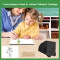 thumbnail image 5 of Lssam Carbon Transfer Paper, Graphite Tracing Paper for Sewing Drawing and Wood Transfer, Reusable Dressmakers and Artists Copy Paper, Includes 100 Sheets and 5 Embossing Dotting Tools, 5 of 7