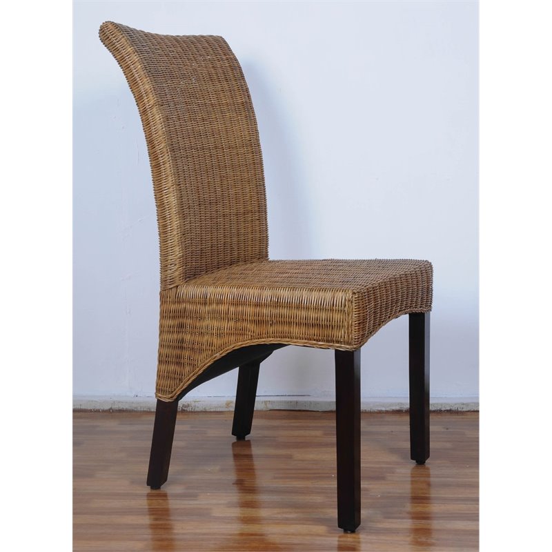 International Caravan Bali Campbell Rattan Wicker Stained ...