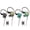 Black+Green, variant on Wired Gaming Earbuds, Ak3file in Ear Monitors, Deep Bass Sound Wired Earbuds, HiFi in Ear Headphones with 1DD 10mm Dynamic Driver, IEM for Music Gaming Video Calling (Purple)