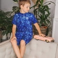 thumbnail image 4 of Balery Blurred Star Snow Christmas Conjunto de Pijama Infantil de Manga Corta con Estampado – Ropa de Dormir de Algodón Suave-Medium, 4 of 6