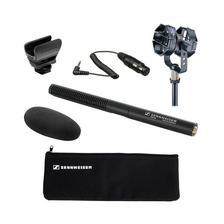 Universal Shock Mount Shotgun Microphone Sennheiser MKE 600 Shotgun Microphone with Audio-Technica AT8415 Shock Mount and Sennheiser KA 600 - XLR Female to 1/8