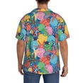 thumbnail image 7 of Goofa Starfish And Algae Printed Men's Casual Short-sleeved Shirt,Lightweight Breathable Button-down,Summer Casual men's top,Versatile Fashion shirt-Small, 7 of 7
