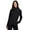 Black, variant on RBX Active Women's Zip Mock Neck Wrap Fleece Pullover Sweatshirt With Pockets