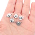 thumbnail image 4 of Miangastore Stainless Steel Snap Clasps for DIY Jewelry Making Silver 5 pcs Small Size, 4 of 8