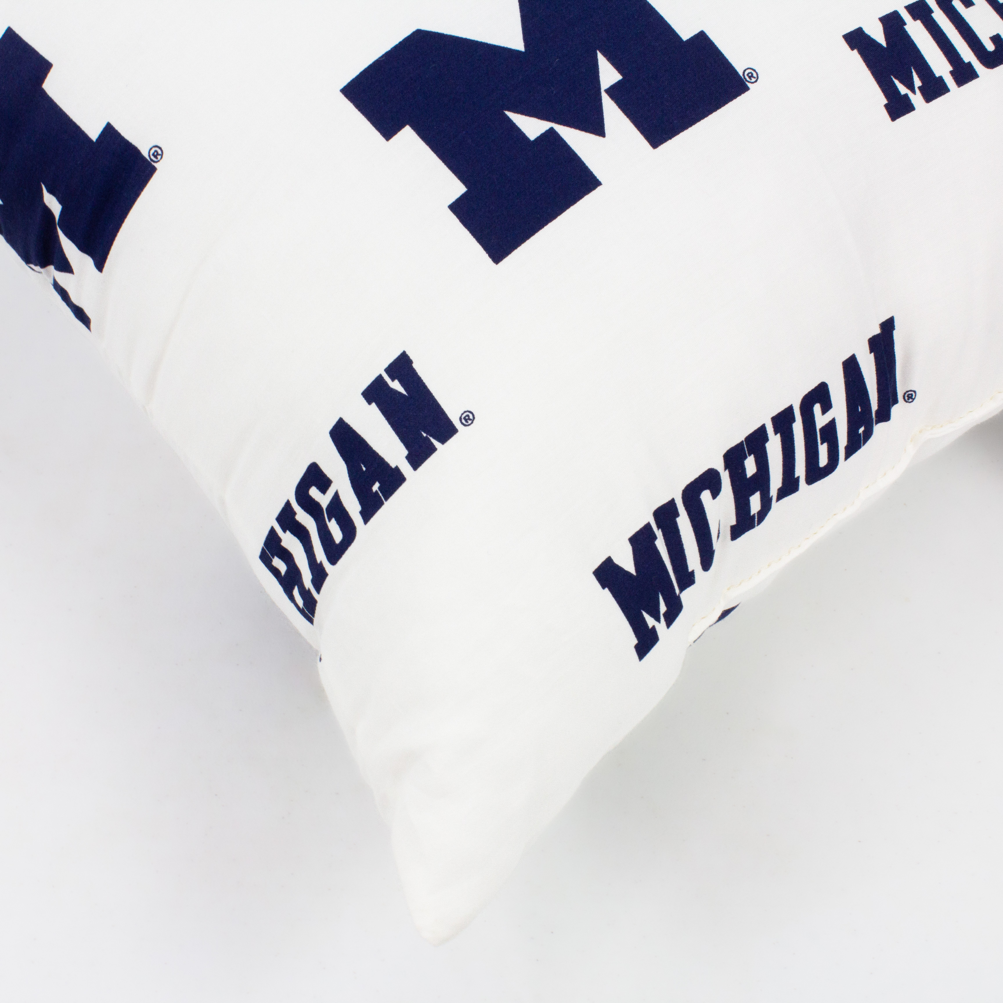 Michigan Wolverines 16" Decorative Pillow - White