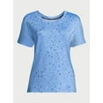 thumbnail image 7 of Joyspun Women's Knit Sleep T-Shirt with Short Sleeves, Sizes S-3X, 7 of 7