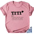 thumbnail image 4 of SDNall T-Shirts for Women Short Sleeves Letter Print Casual Tops T-Shirt, 4 of 9