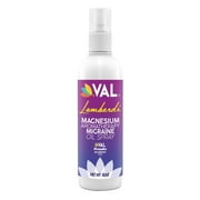 VAL Lombardi Migraine Relief Magnesium Spray with Relaxant Oils - 4oz