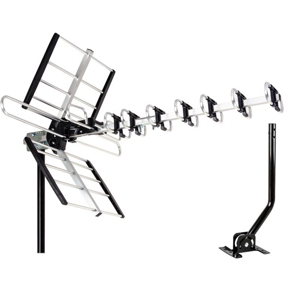 Five Star - Antena de TV HDTV para exteriores de hasta 200 millas de largo alcance, antena de TV par