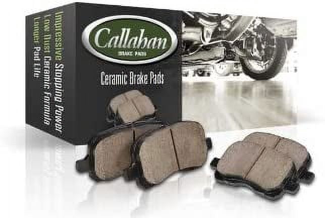 Callahan Brake Parts Brake Kit for Ford F-250 Super Duty 1999-2001, Ford F-350 Super Duty 1999-2002 Front Replacement Brake Rotors with Metallic Brake Pads EBYK001291
